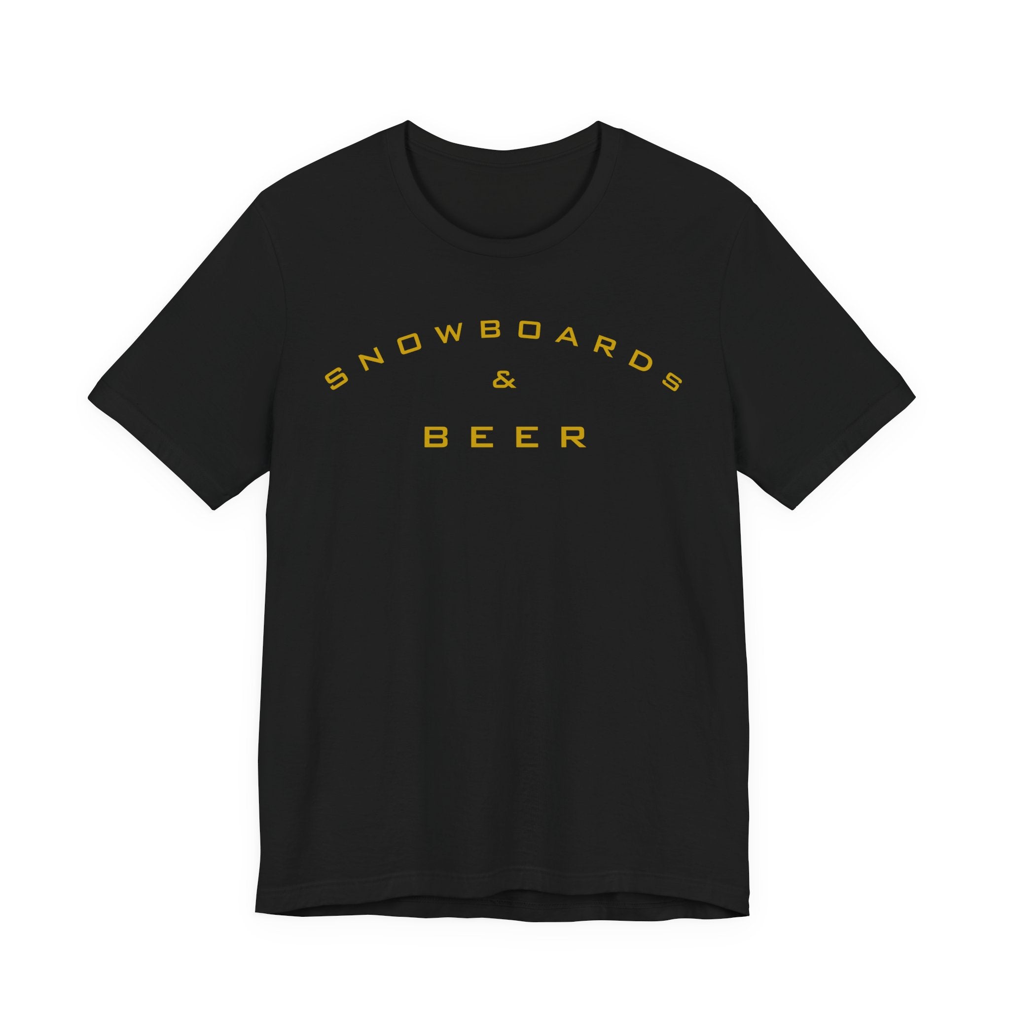 Snowboards & Beer Tee — Retro Mountain Snowboard Shirt