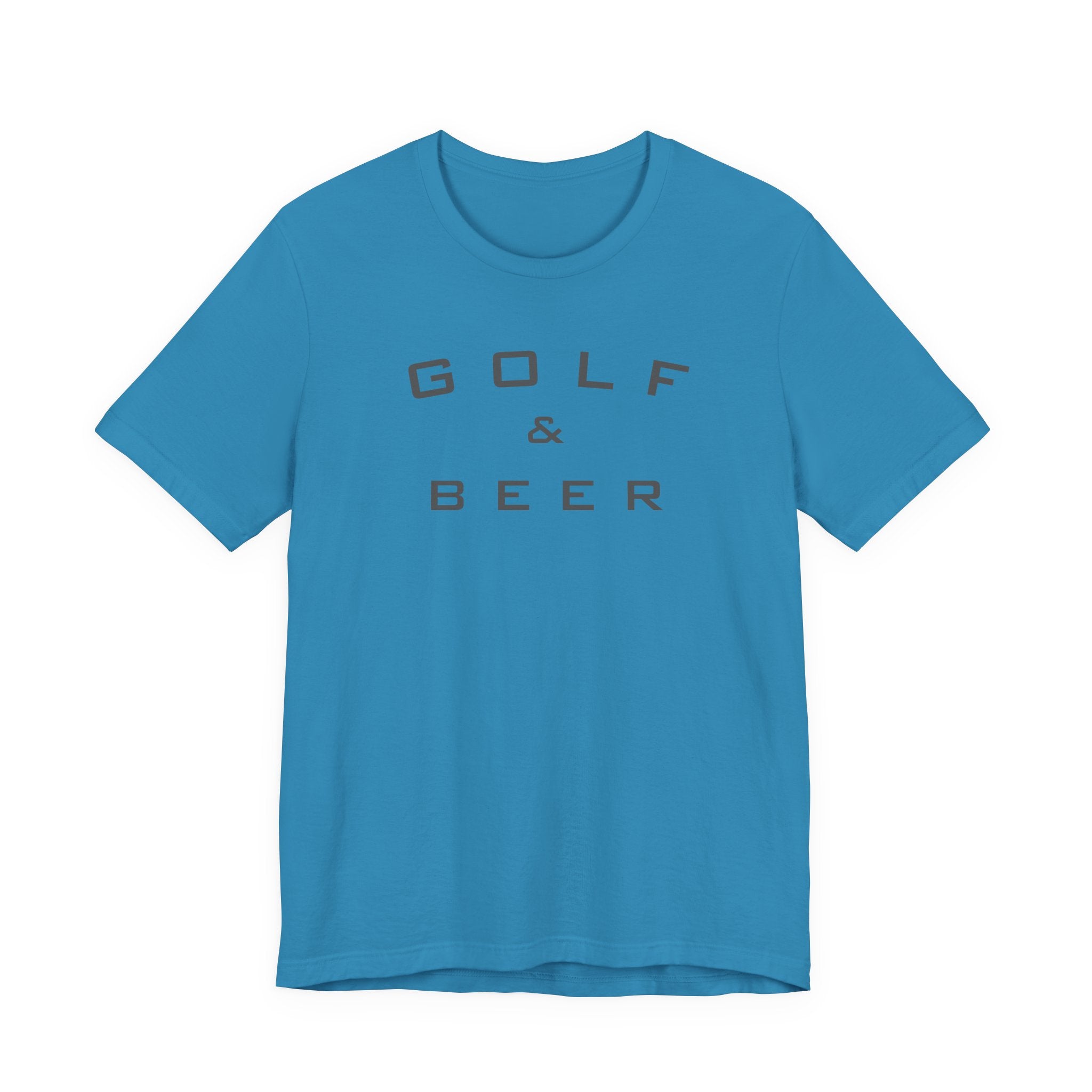 Golf & Beer T-Shirt — Casual Golfing Tee for Golf Lovers