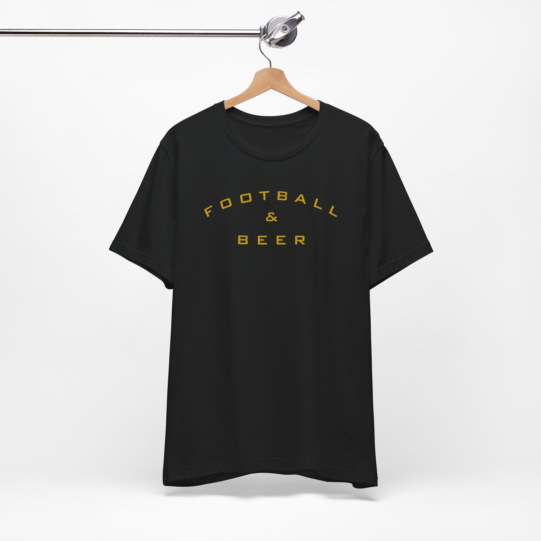 Football & Beer T-Shirt — Vintage Game Day Tee for Fans