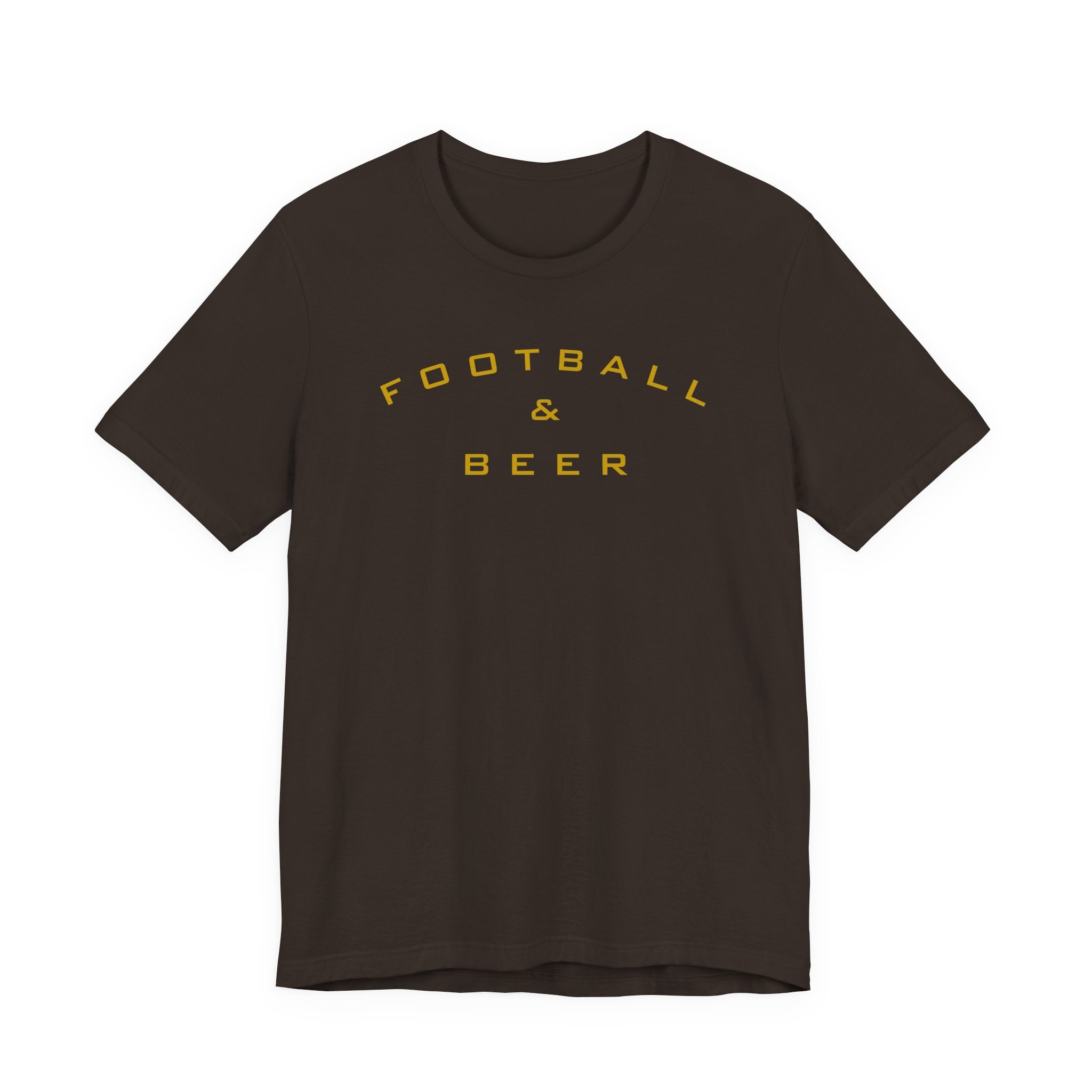 Football & Beer T-Shirt — Vintage Game Day Tee for Fans