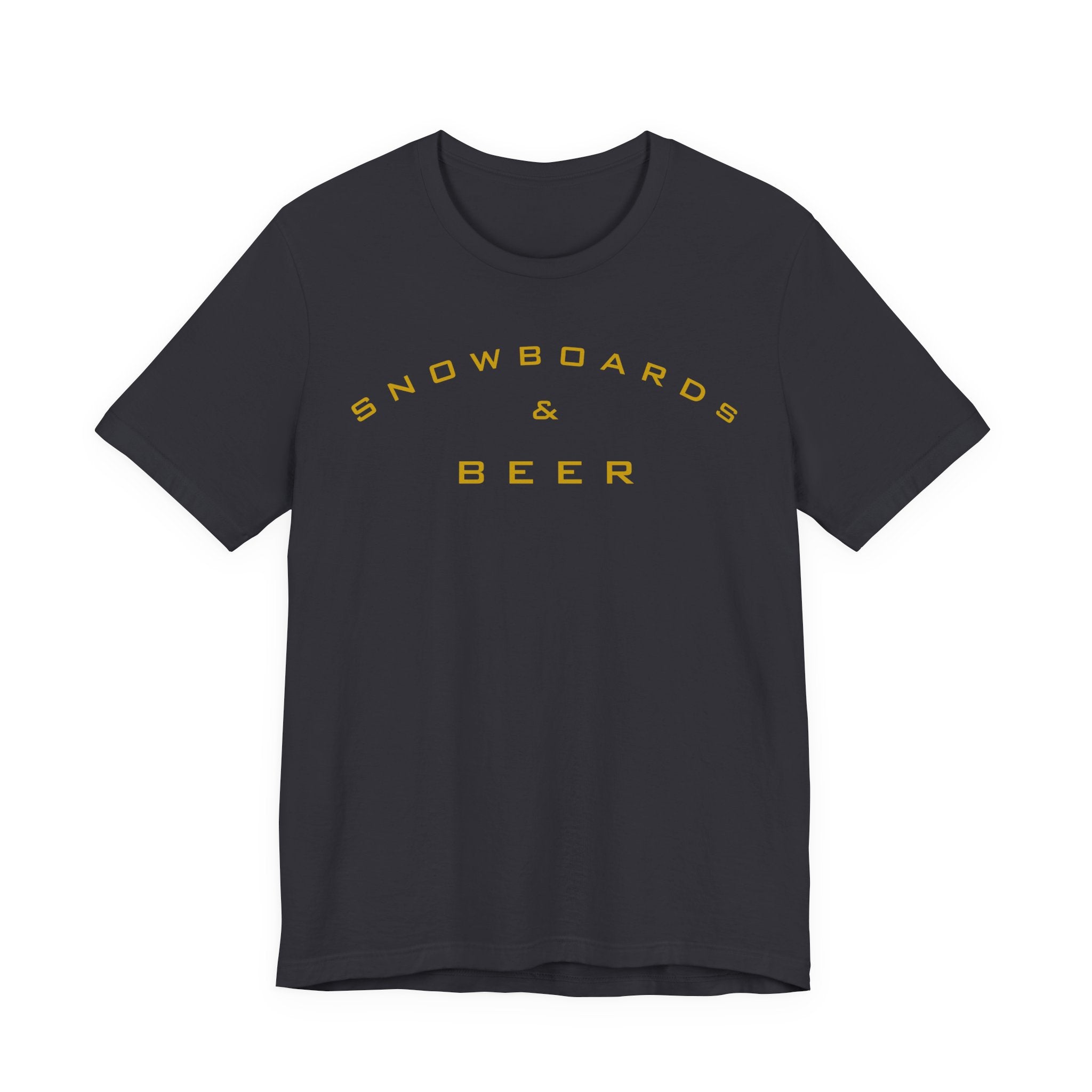 Snowboards & Beer Tee — Retro Mountain Snowboard Shirt