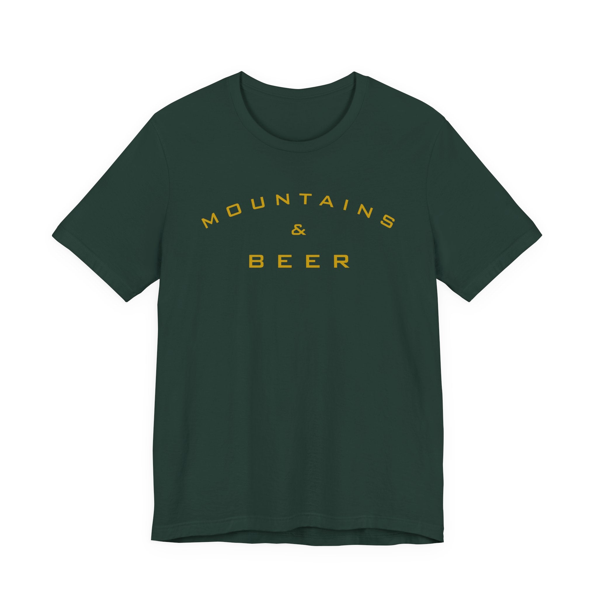 Mountains & Beer T-Shirt — Outdoor Hiking Beer Tee