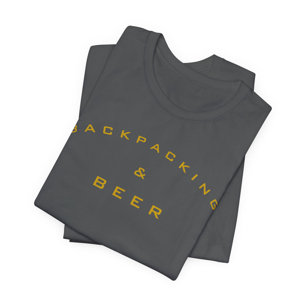 Backpacking & Beer T‑Shirt — Outdoor Adventure Camping Tee