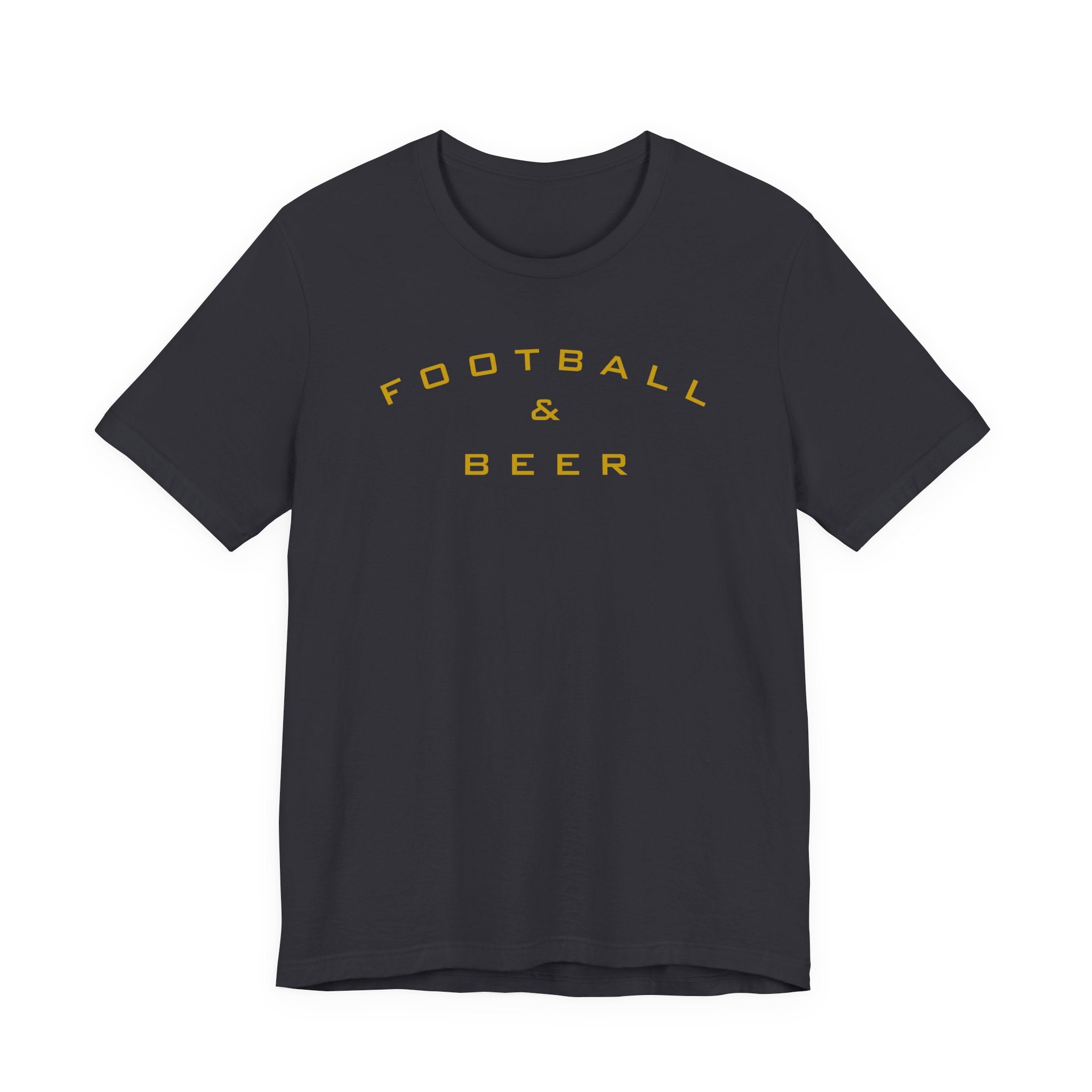 Football & Beer T-Shirt — Vintage Game Day Tee for Fans