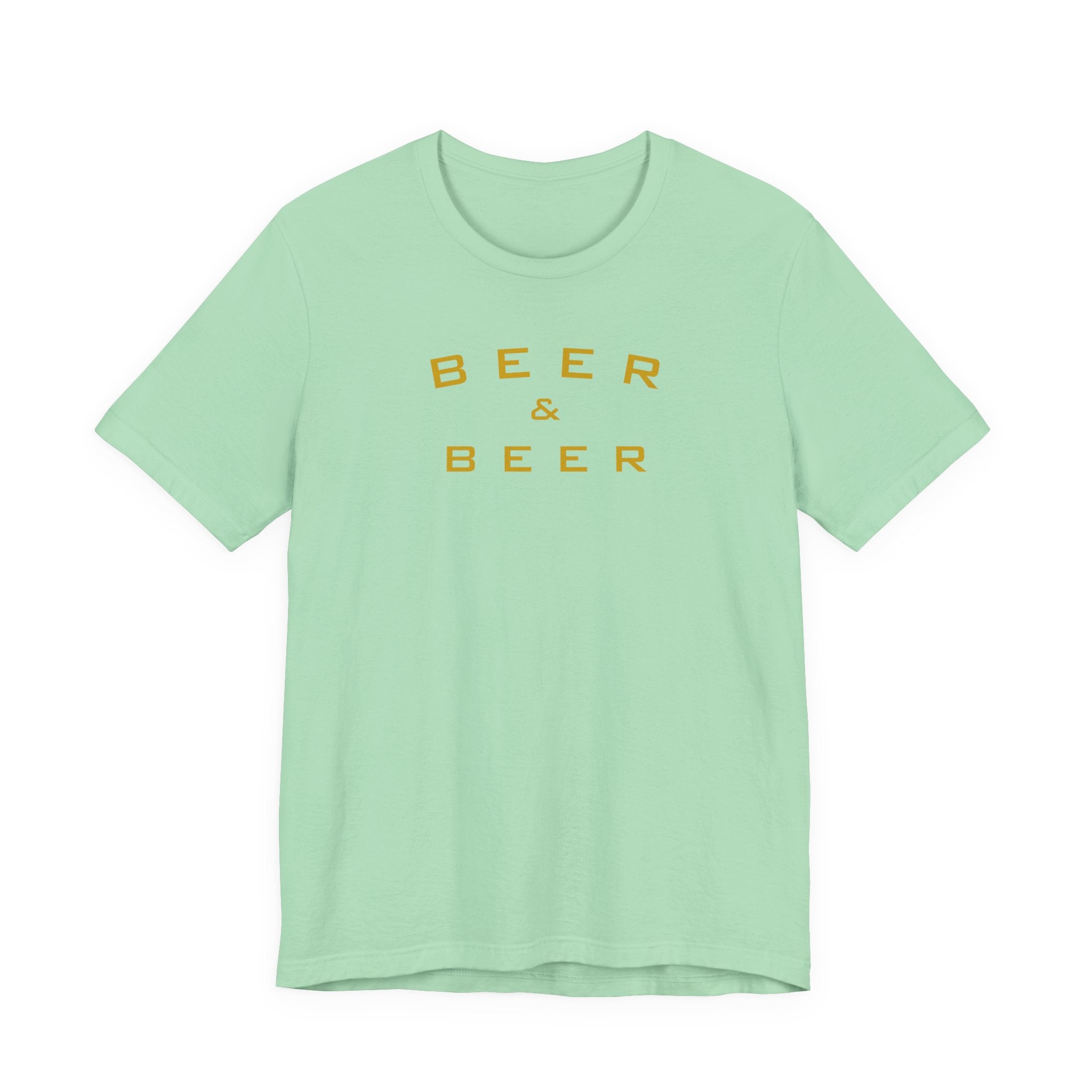 Beer & Beer T-Shirt — Minimalist Brewing Tee for Beer Lovers