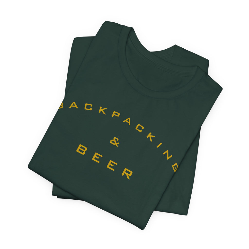Backpacking & Beer T‑Shirt — Outdoor Adventure Camping Tee