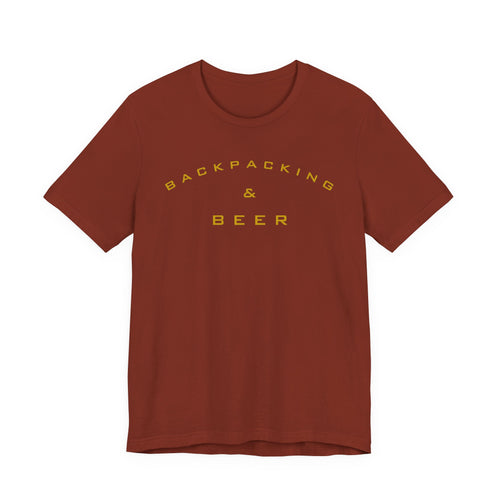 Backpacking & Beer T‑Shirt — Outdoor Adventure Camping Tee
