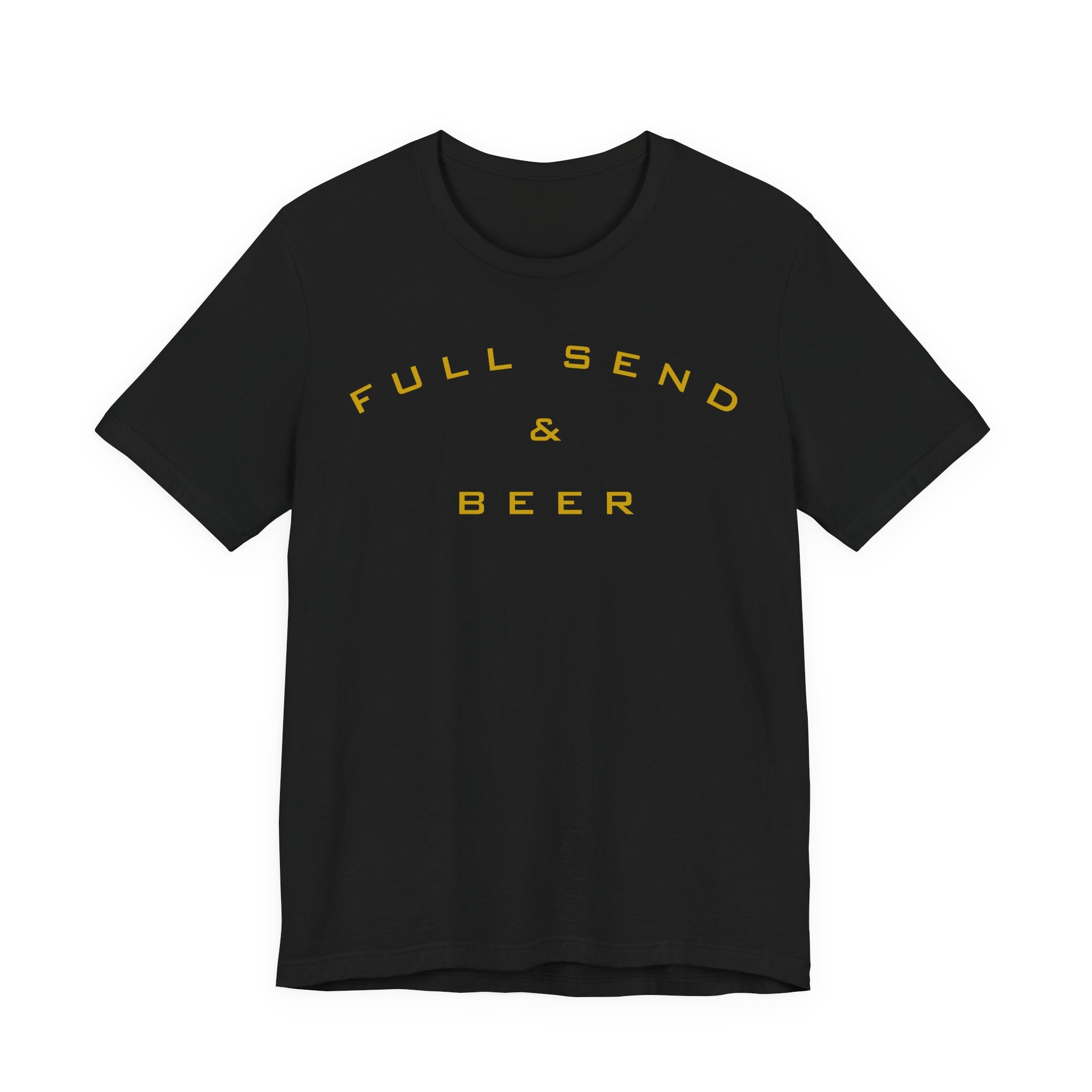 Full Send & Beer Tee - Casual Graphic T-Shirt for Party Lovers