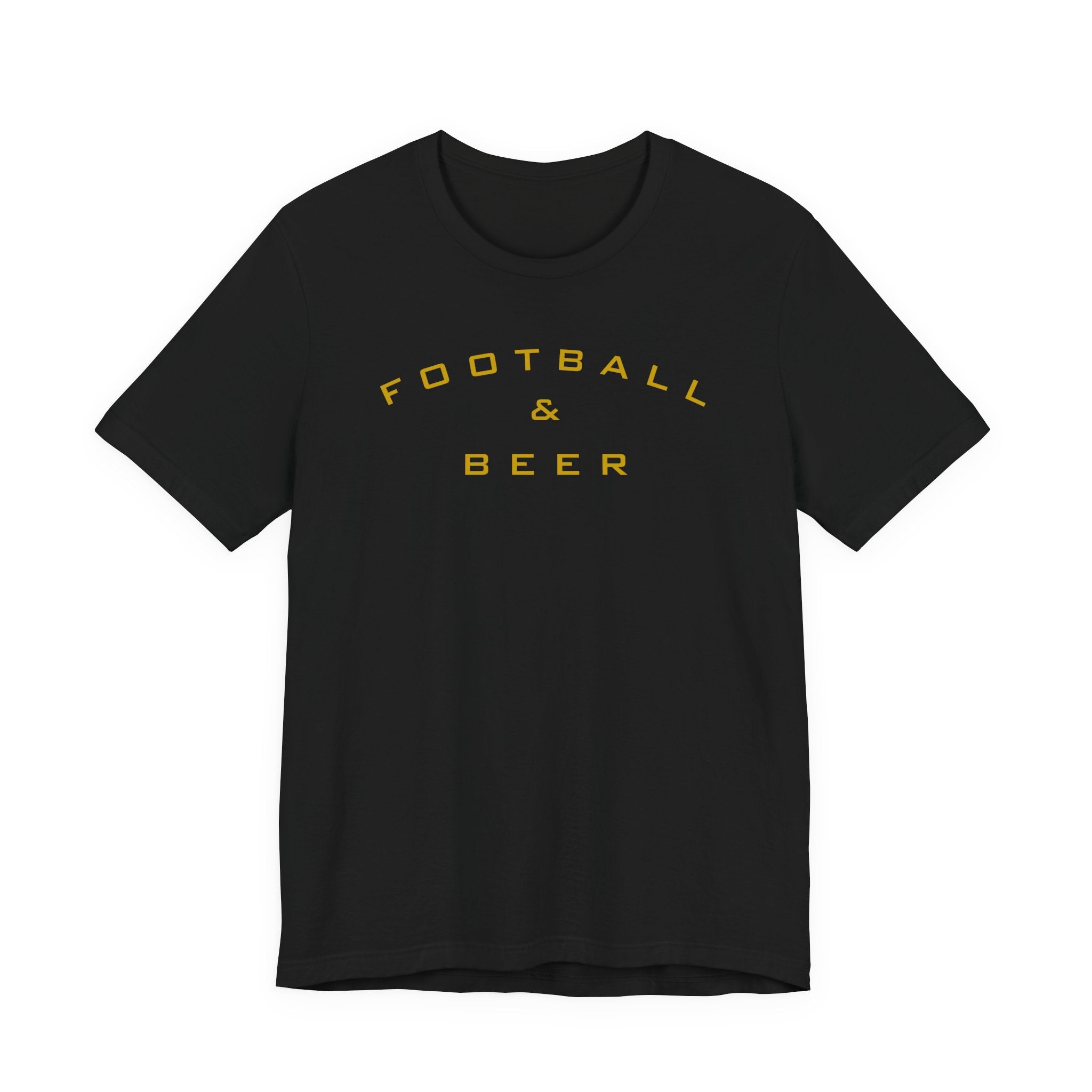 Football & Beer T-Shirt — Vintage Game Day Tee for Fans