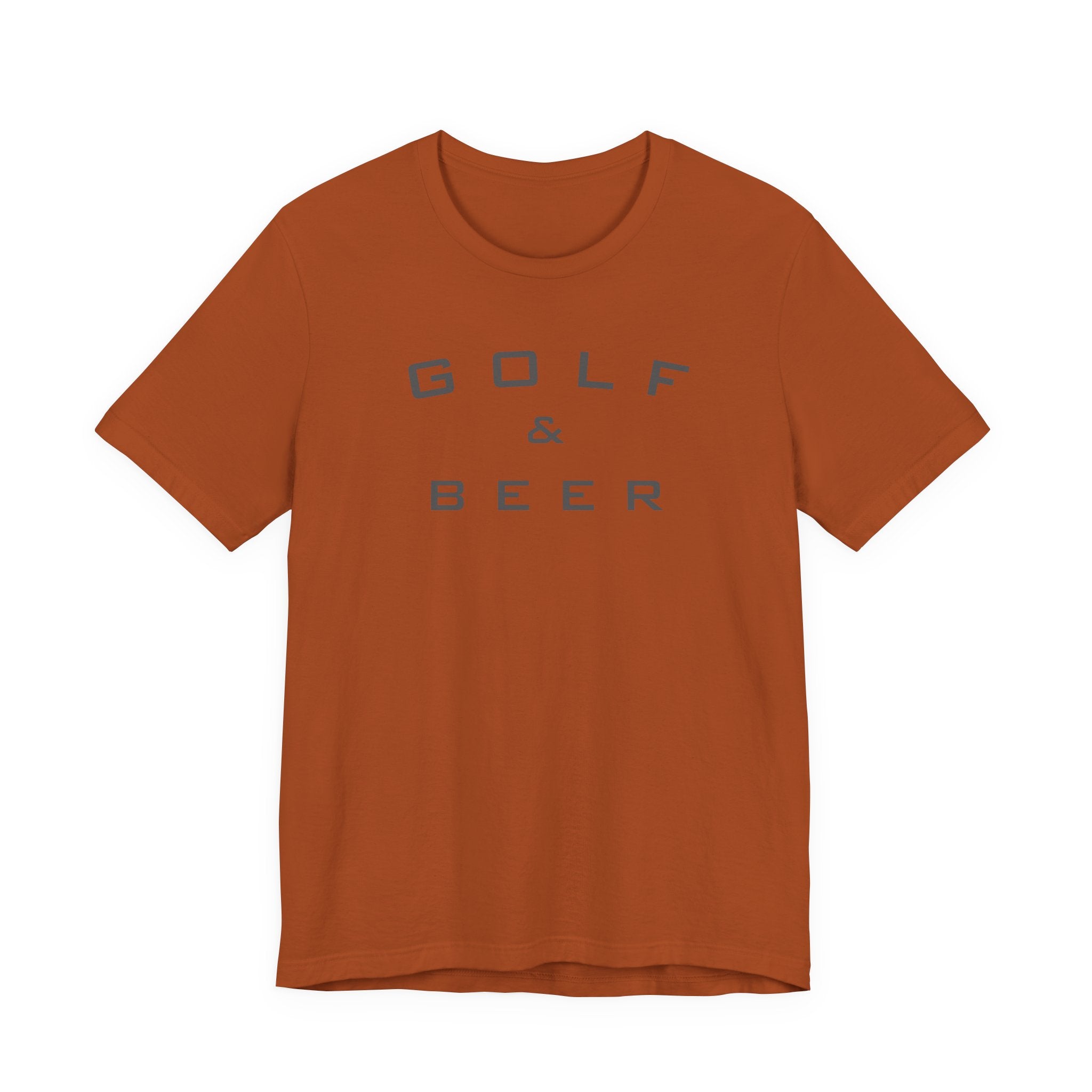 Golf & Beer T-Shirt — Casual Golfing Tee for Golf Lovers
