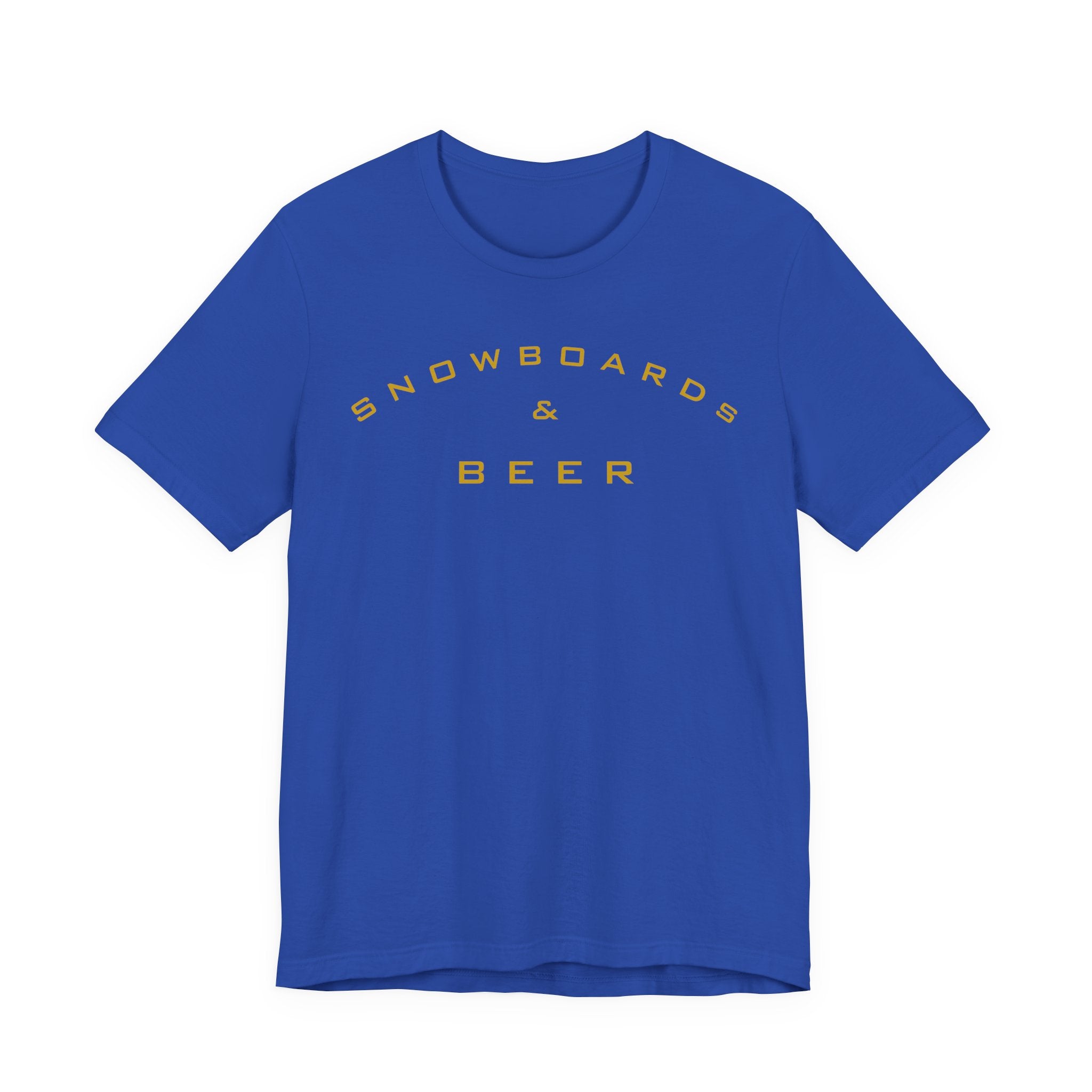 Snowboards & Beer Tee — Retro Mountain Snowboard Shirt