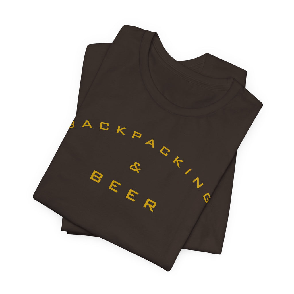 Backpacking & Beer T‑Shirt — Outdoor Adventure Camping Tee