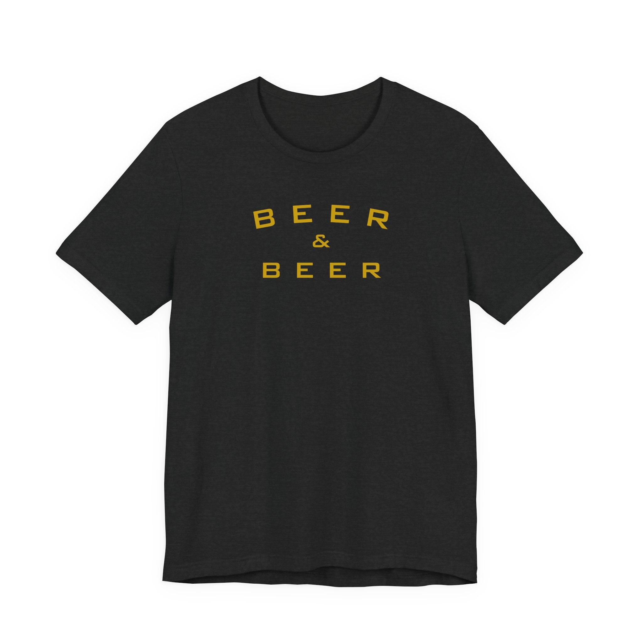 Beer & Beer T-Shirt — Minimalist Brewing Tee for Beer Lovers
