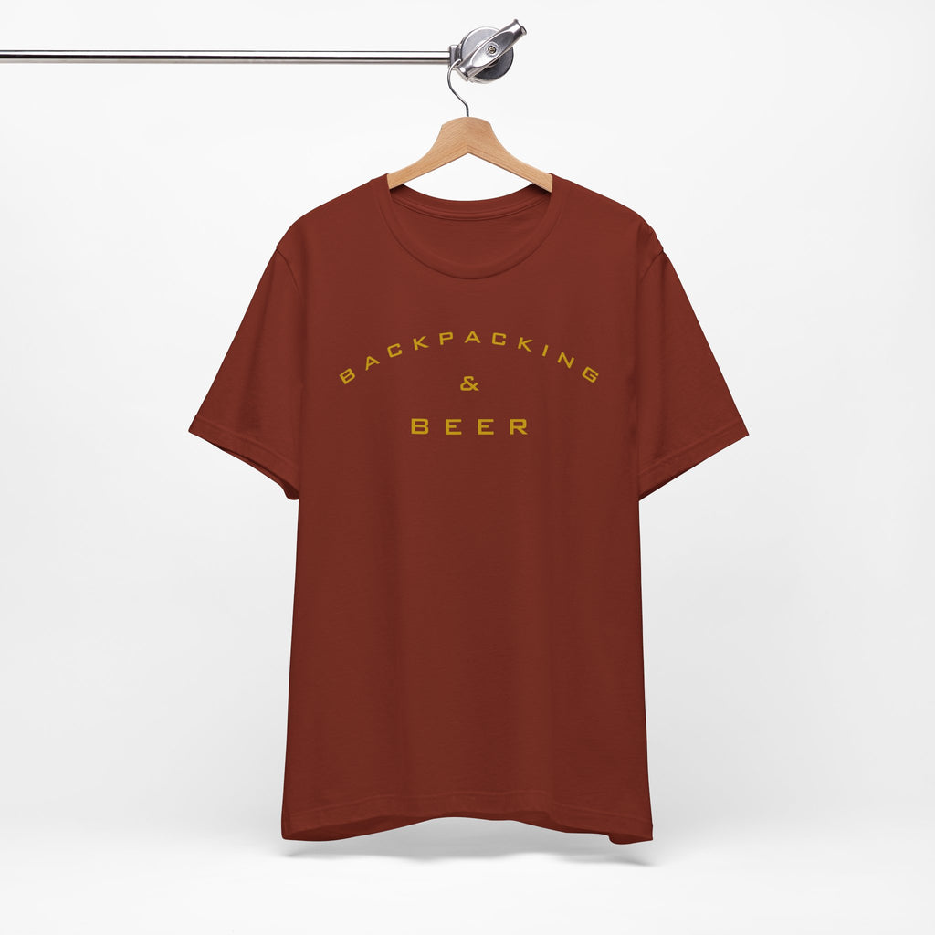 Backpacking & Beer T‑Shirt — Outdoor Adventure Camping Tee