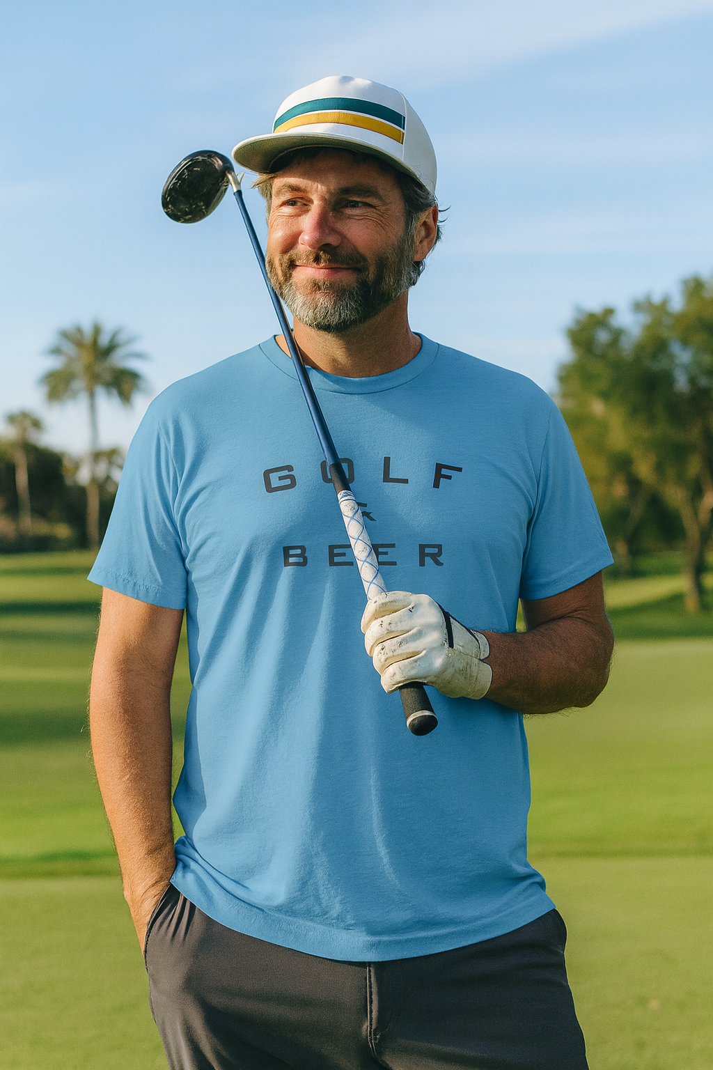 Golf & Beer T-Shirt — Casual Golfing Tee for Golf Lovers