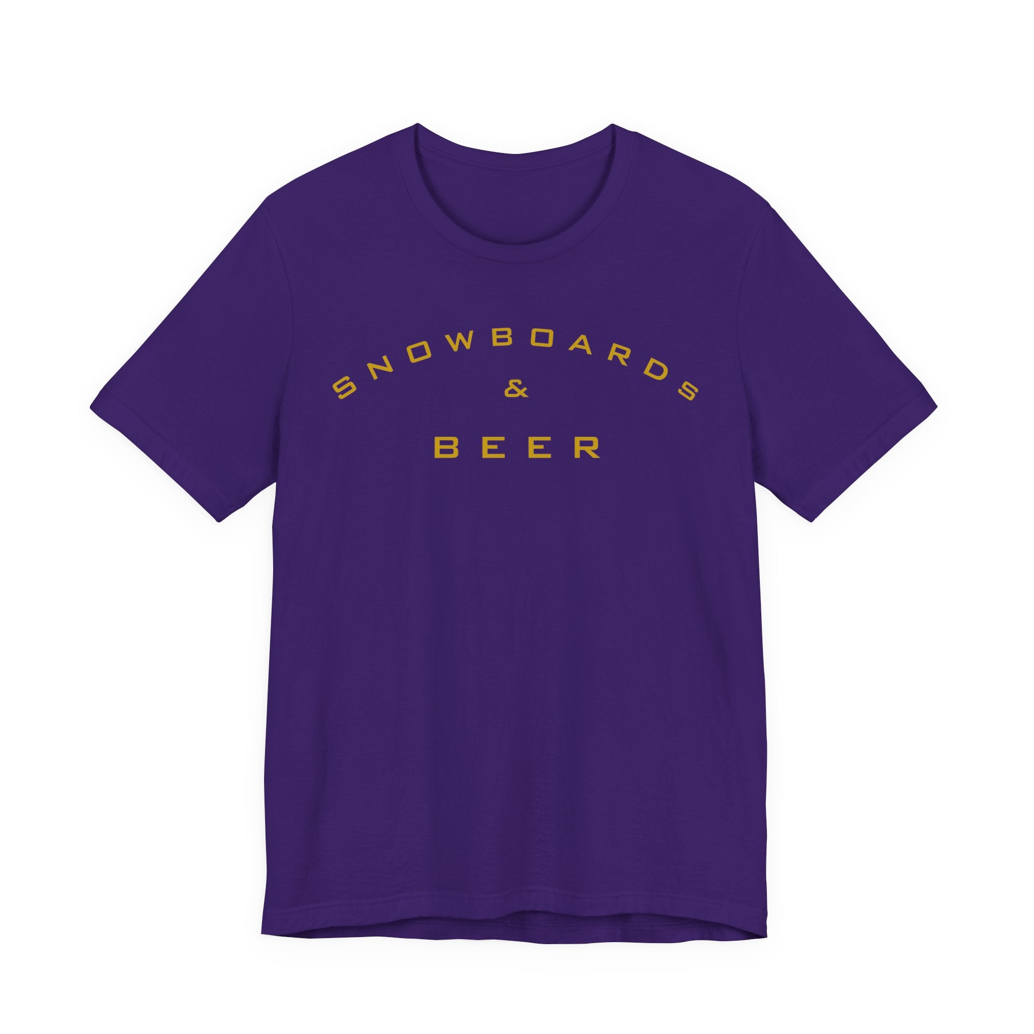 Snowboards & Beer Tee — Retro Mountain Snowboard Shirt