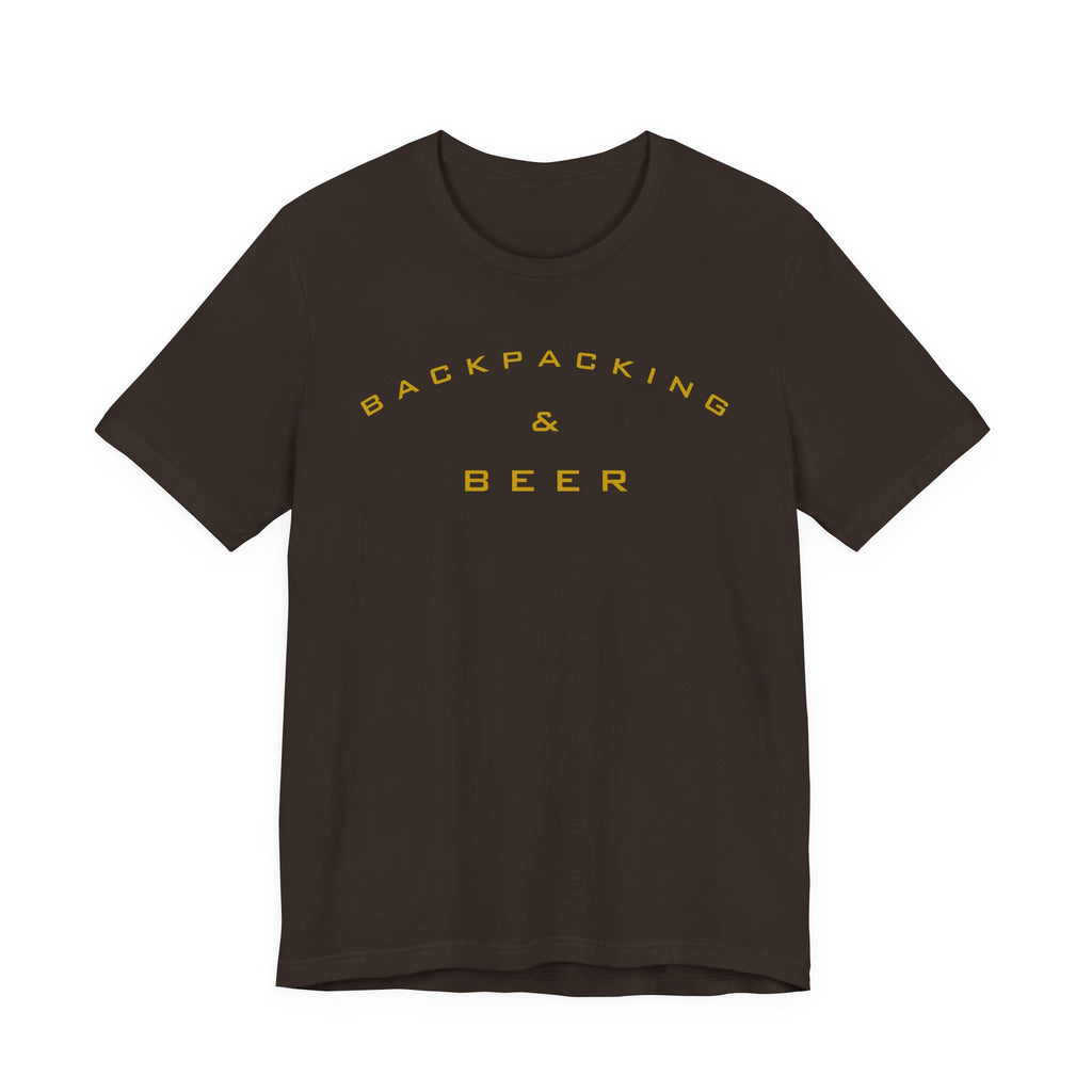 Backpacking & Beer T‑Shirt — Outdoor Adventure Camping Tee