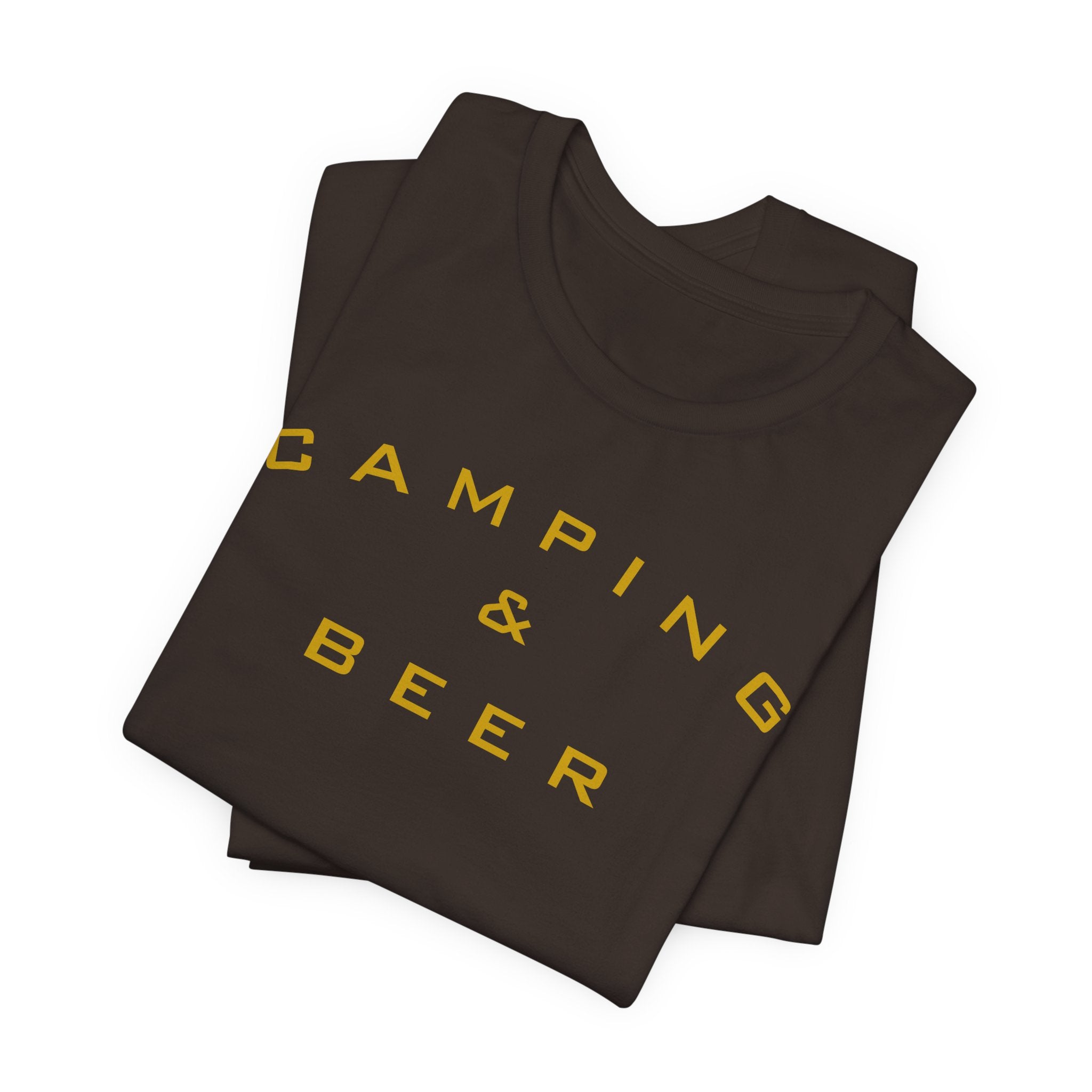 Camping & Beer T‑Shirt — Retro Outdoor Camp Graphic Tee