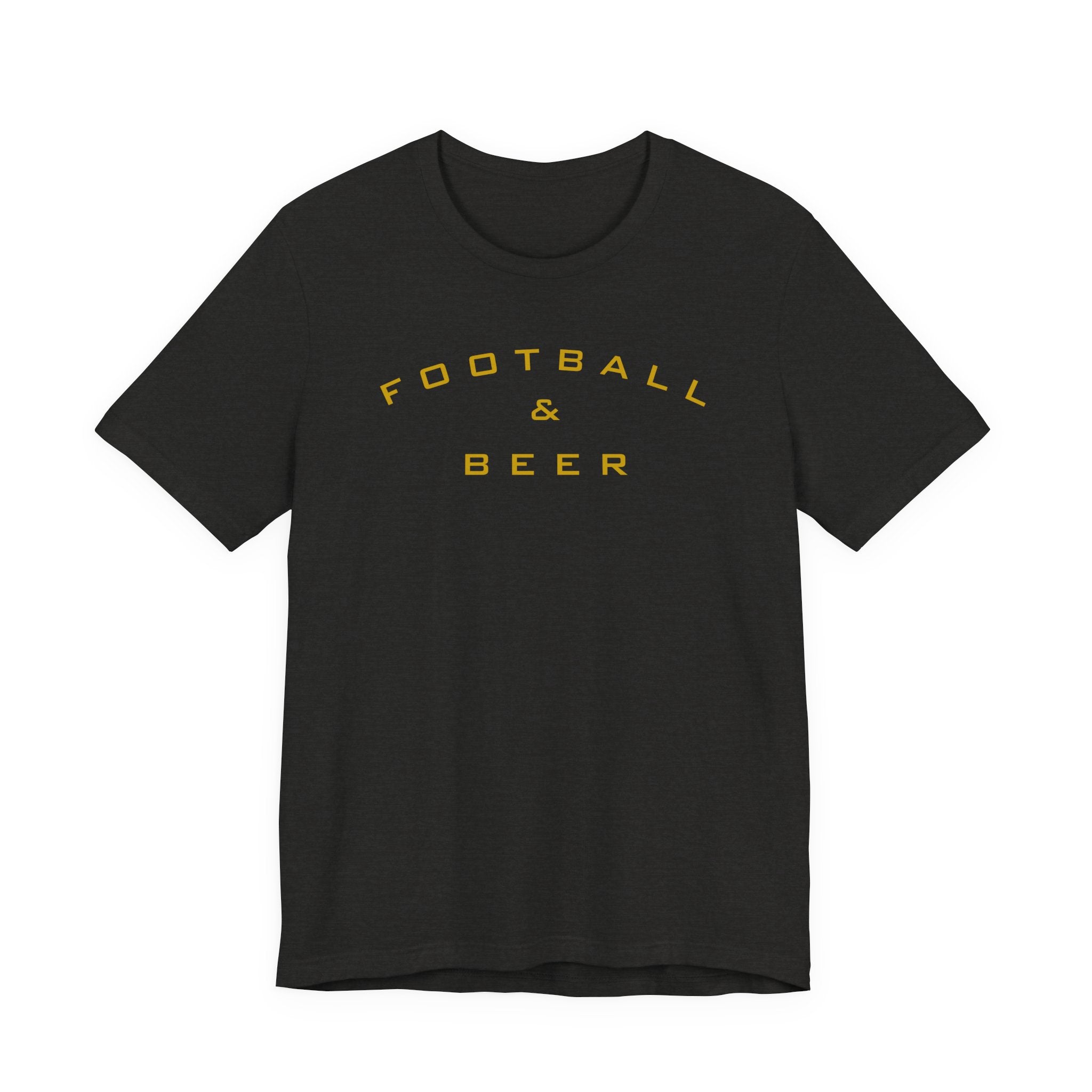 Football & Beer T-Shirt — Vintage Game Day Tee for Fans