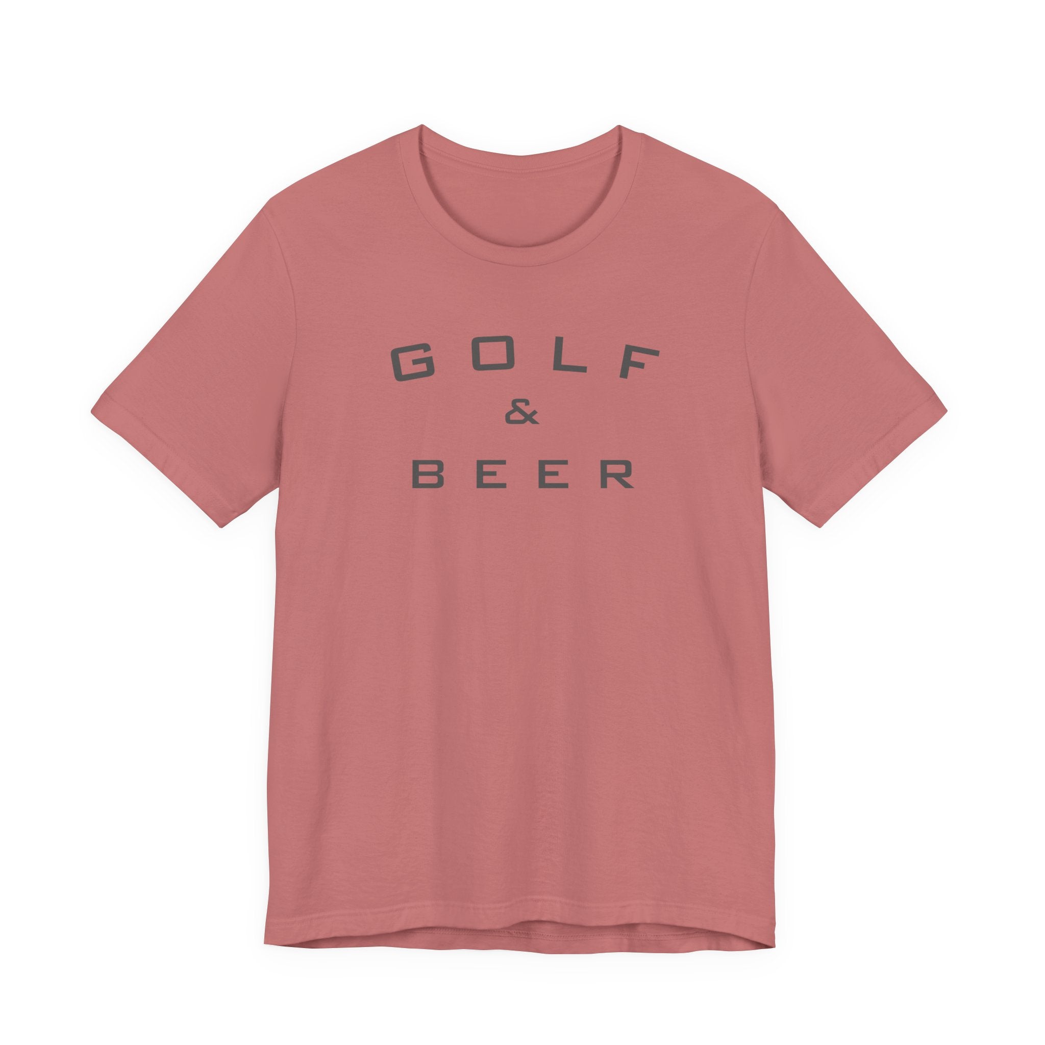 Golf & Beer T-Shirt — Casual Golfing Tee for Golf Lovers