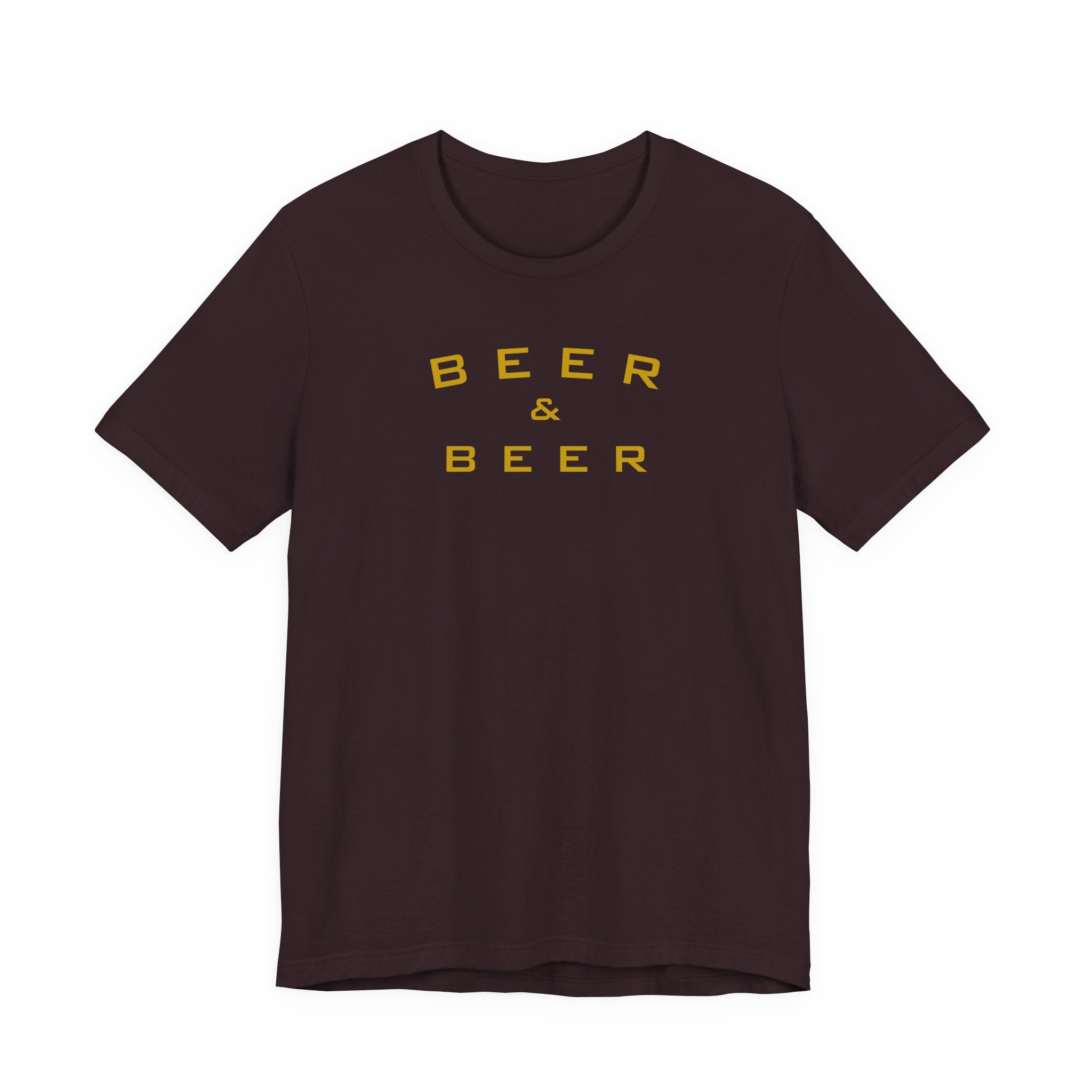 Beer & Beer T-Shirt — Minimalist Brewing Tee for Beer Lovers