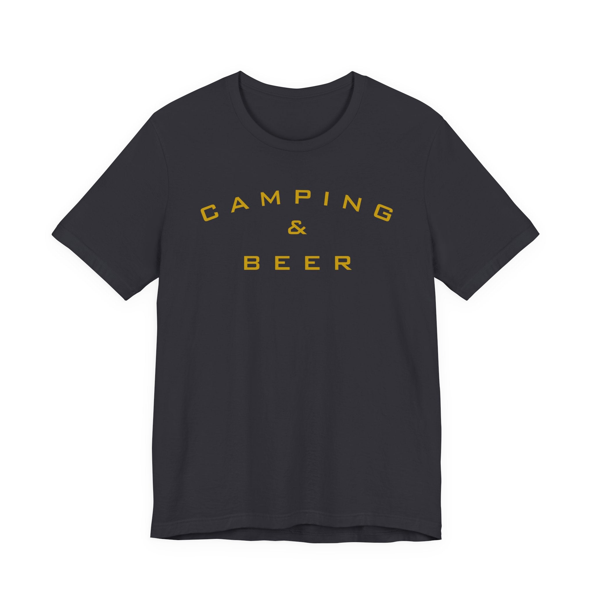 Camping & Beer T‑Shirt — Retro Outdoor Camp Graphic Tee