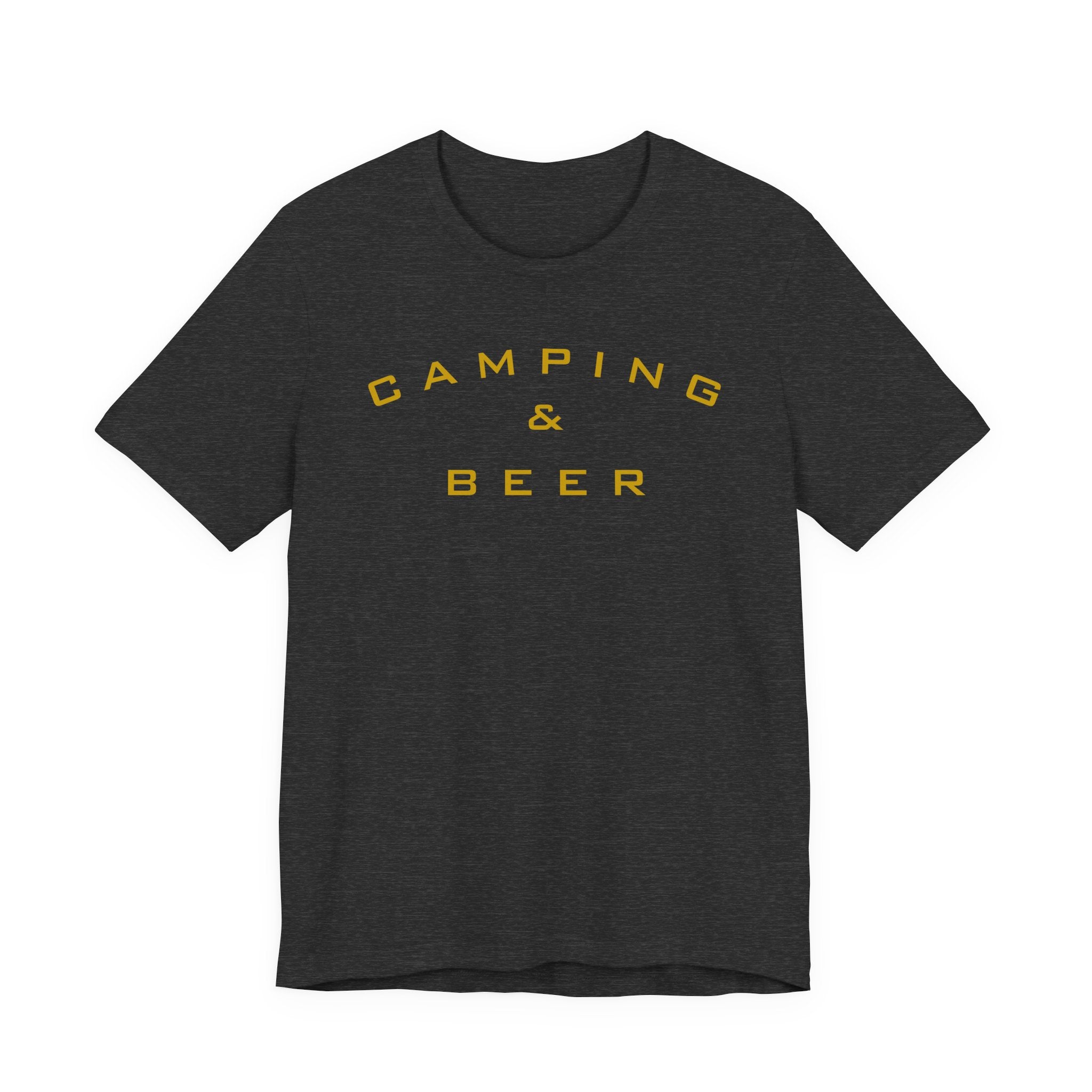Camping & Beer T‑Shirt — Retro Outdoor Camp Graphic Tee