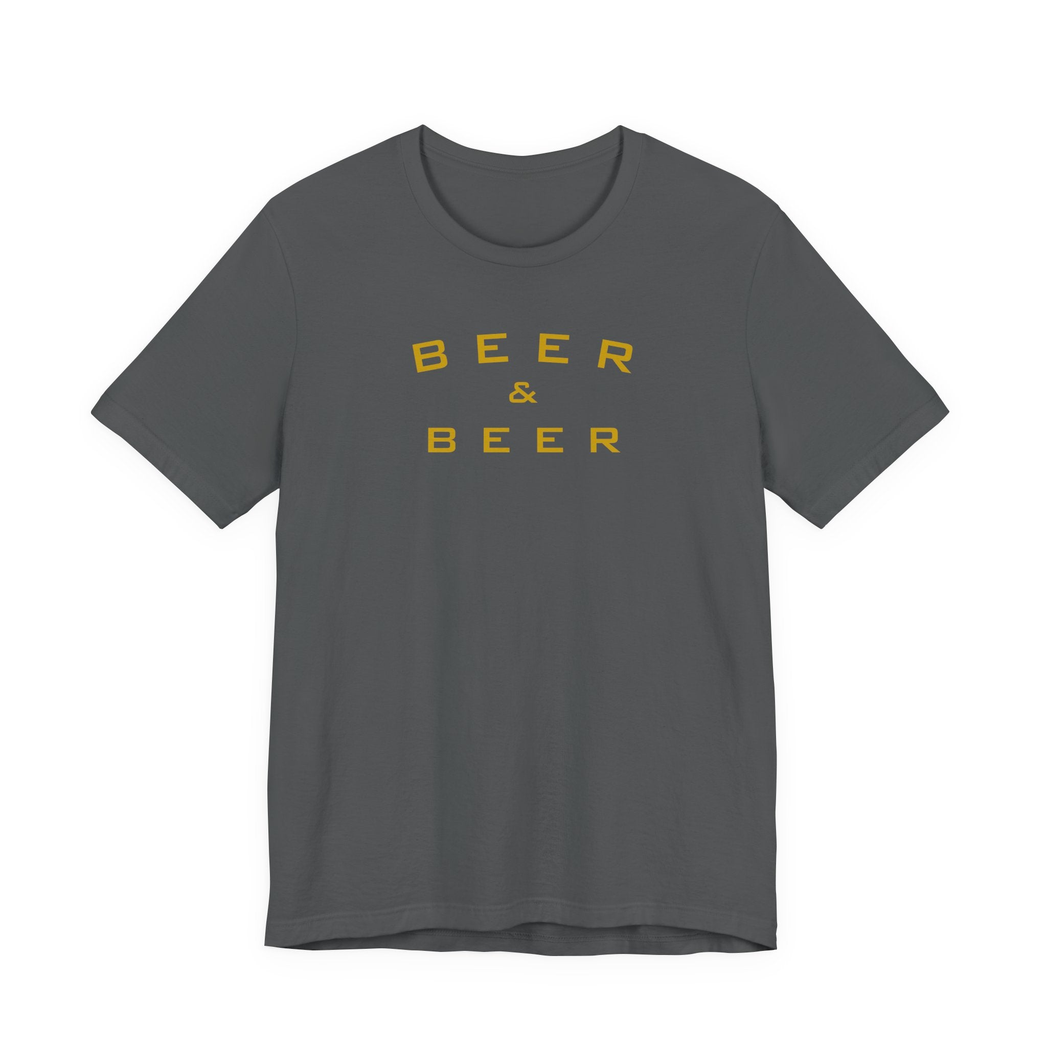 Beer & Beer T-Shirt — Minimalist Brewing Tee for Beer Lovers