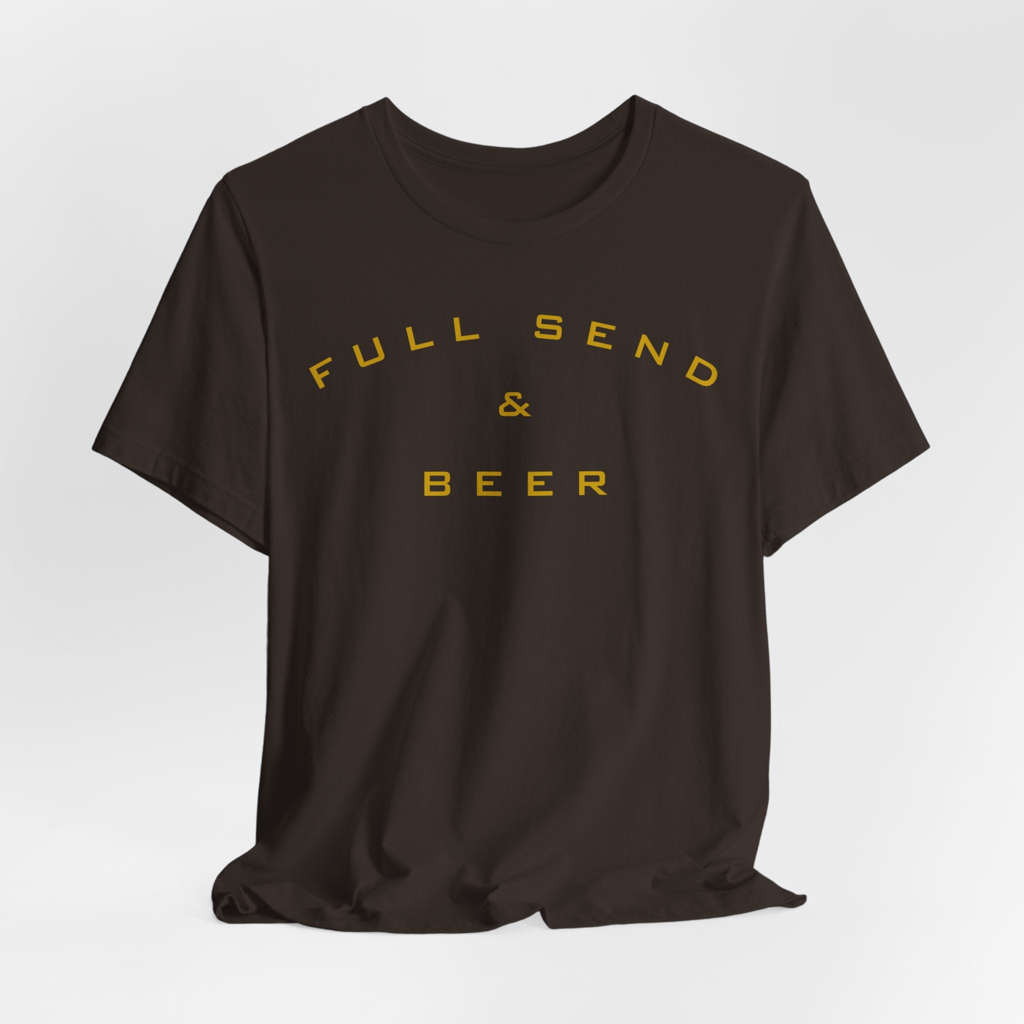 Full Send & Beer Tee - Casual Graphic T-Shirt for Party Lovers