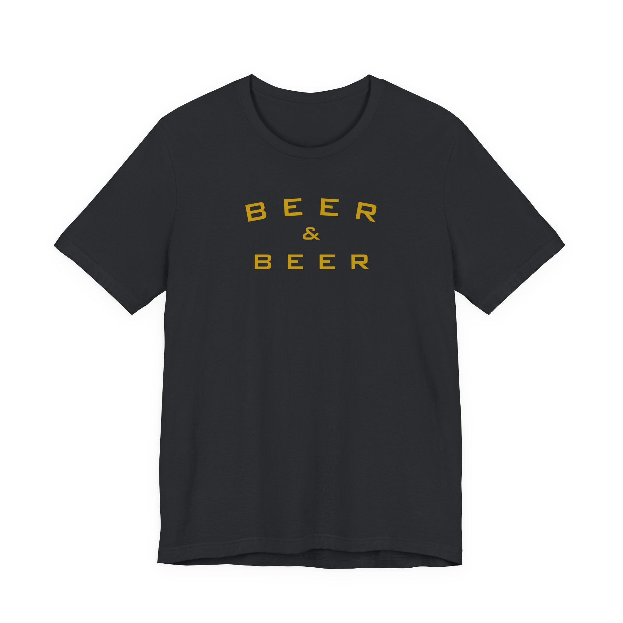 Beer & Beer T-Shirt — Minimalist Brewing Tee for Beer Lovers