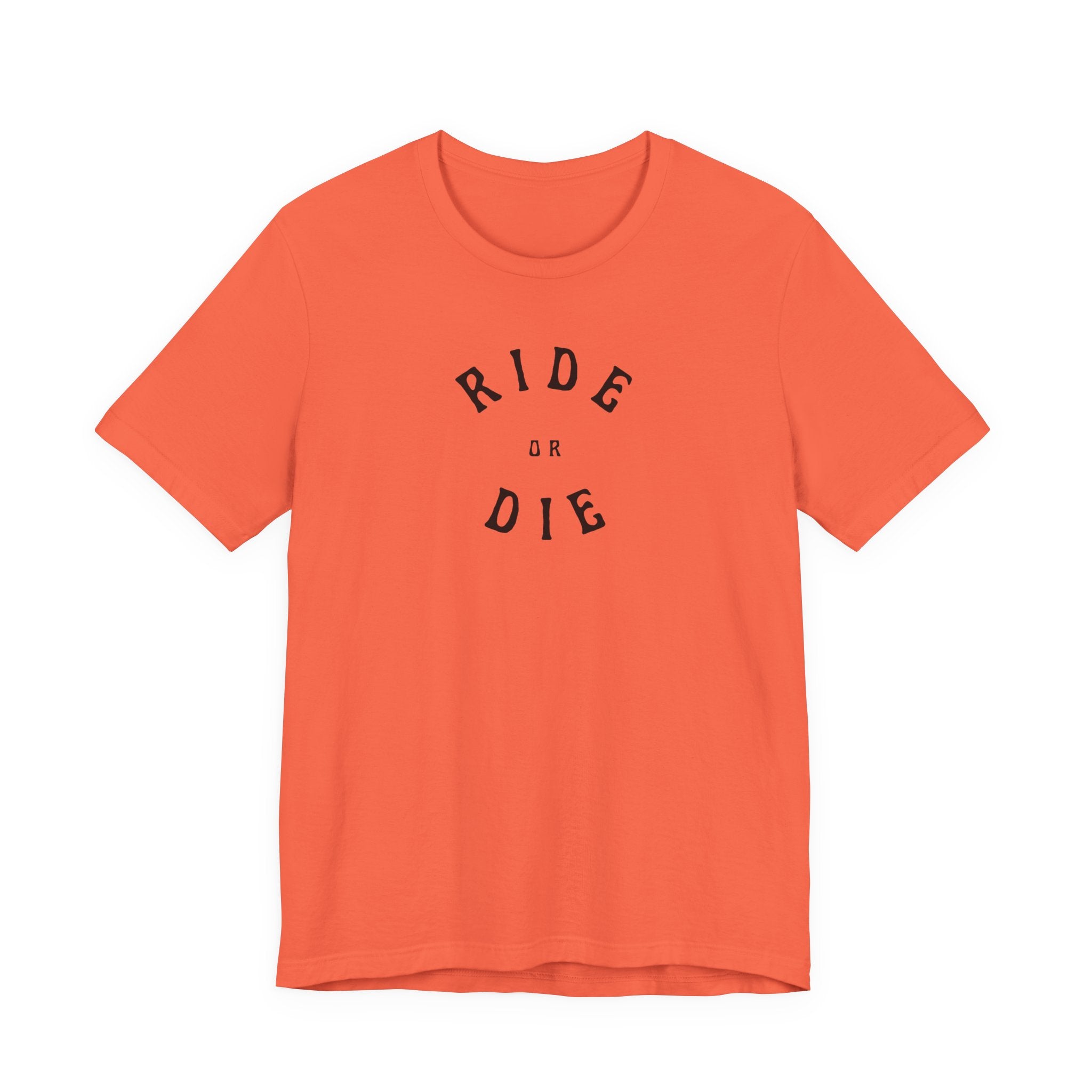 Ride or Die T‑Shirt — Vintage Script Motorcycle Tee