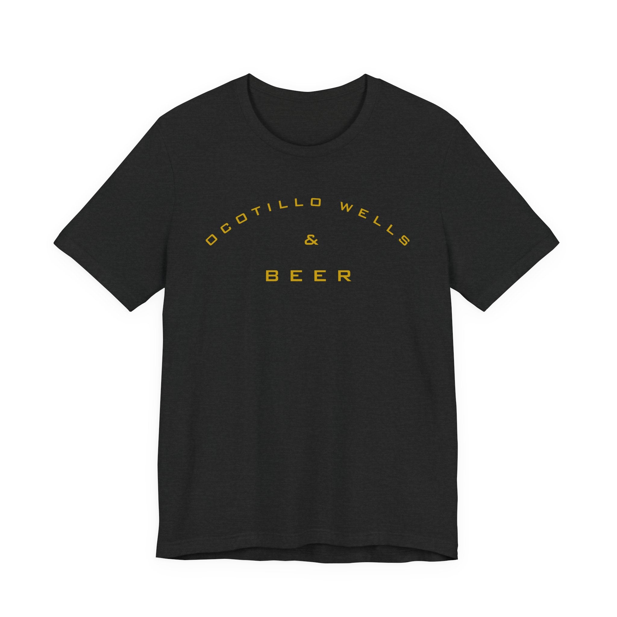 Ocotillo Wells & Beer T‑Shirt — Minimalist Desert Camp Vibe Tee