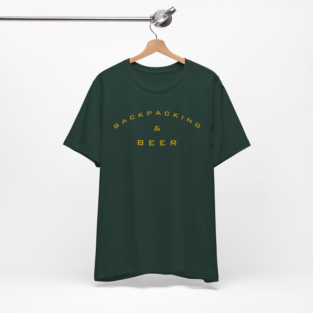 Backpacking & Beer T‑Shirt — Outdoor Adventure Camping Tee