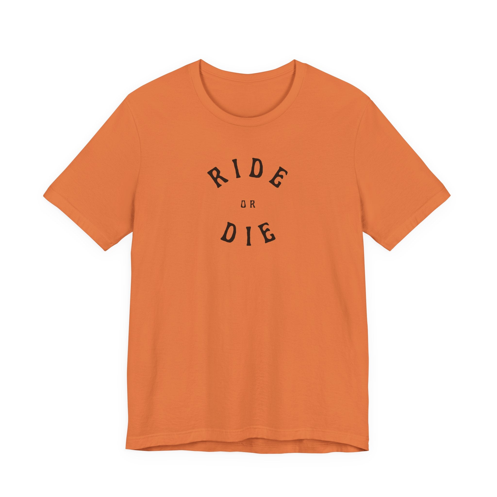 Ride or Die T‑Shirt — Vintage Script Motorcycle Tee